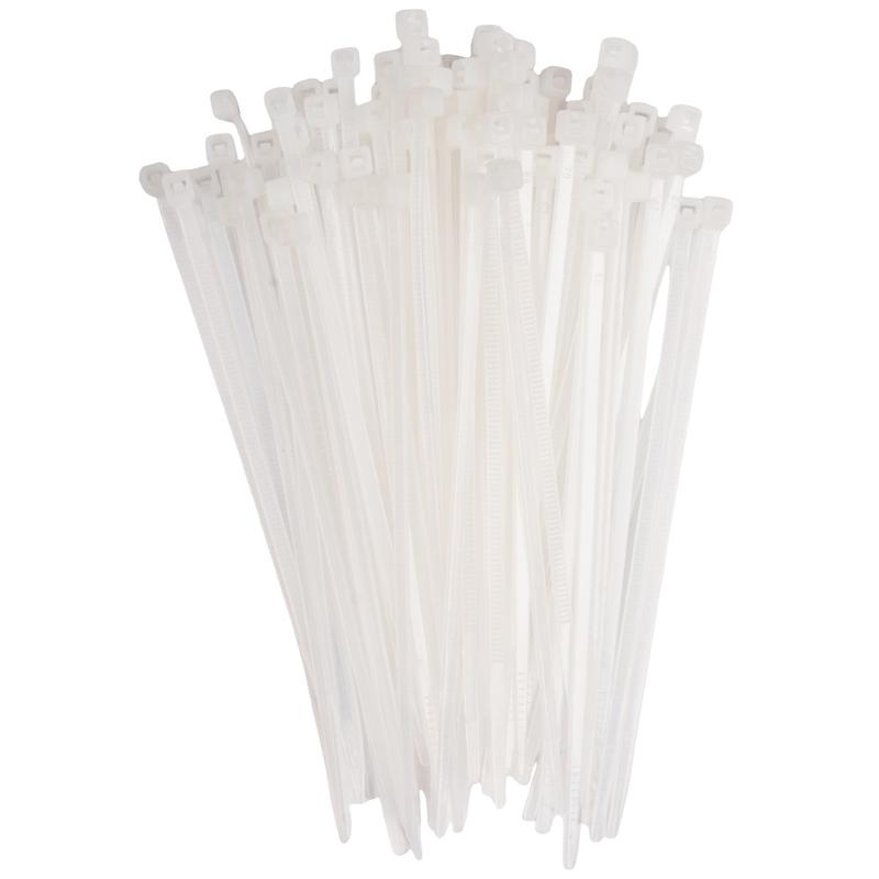 Хомут кабельный (стяжка) PCT 2.5х080-100WH 2.5х80 PA6.6 бел. (уп.100шт) JazzWay 5053670 в интернет-магазине Рэмкабель