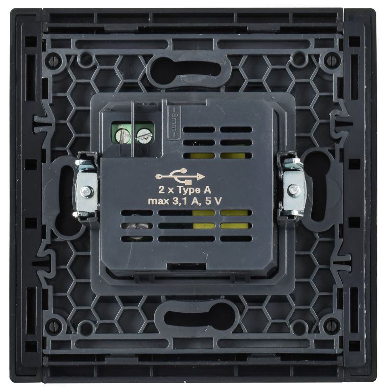 Розетка USB A+A 3.1А FORTE&PIANO FP349 сер. IEK FP-U21-D31-K03 в интернет-магазине Рэмкабель