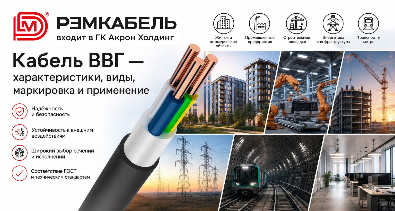Кабель ВВГ: характеристики, расшифровка, модификации и применение