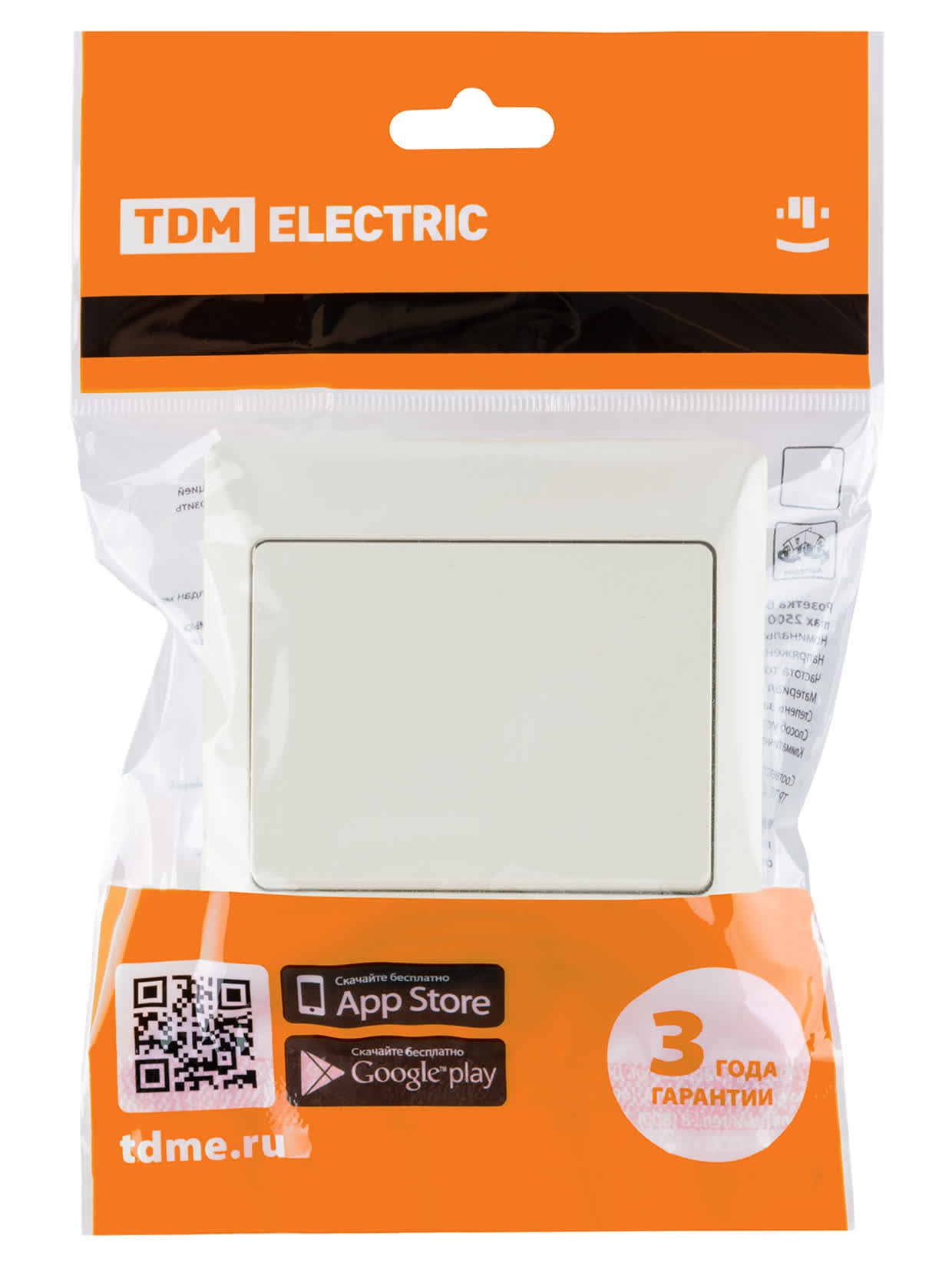 Выключатель 1 кл. 10А сл. кость TDM SQ1823-0101 в интернет-магазине Ремкабель