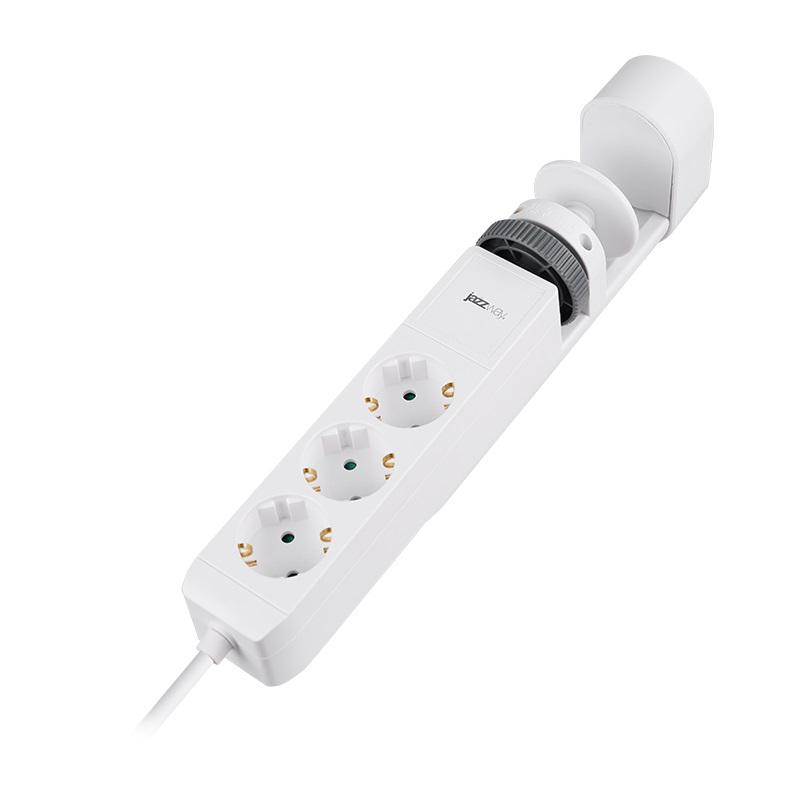 Удлинитель 3х1.5м на струбцине с заземл. с выкл. 3 USB выхода (2А+1С) IP20 ПВС 3х1 ETD-03U-150-wh (3х1.5) бел. JAZZway 5059535 в интернет-магазине Рэмкабель
