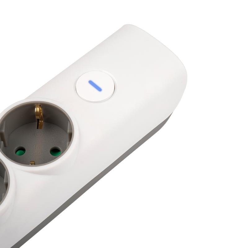 Удлинитель 4х3м с заземл. с выкл. бел. ET-04-300W (4х3.0) JAZZway 5051812 в интернет-магазине Рэмкабель