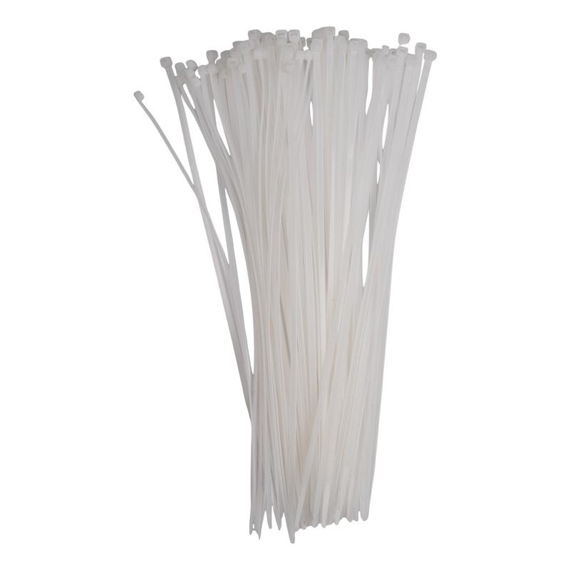 Хомут кабельный (стяжка) PCT 4.8х350-100WH 4.8х350 PA6.6 бел. (уп.100шт) JazzWay 5054066 в интернет-магазине Рэмкабель