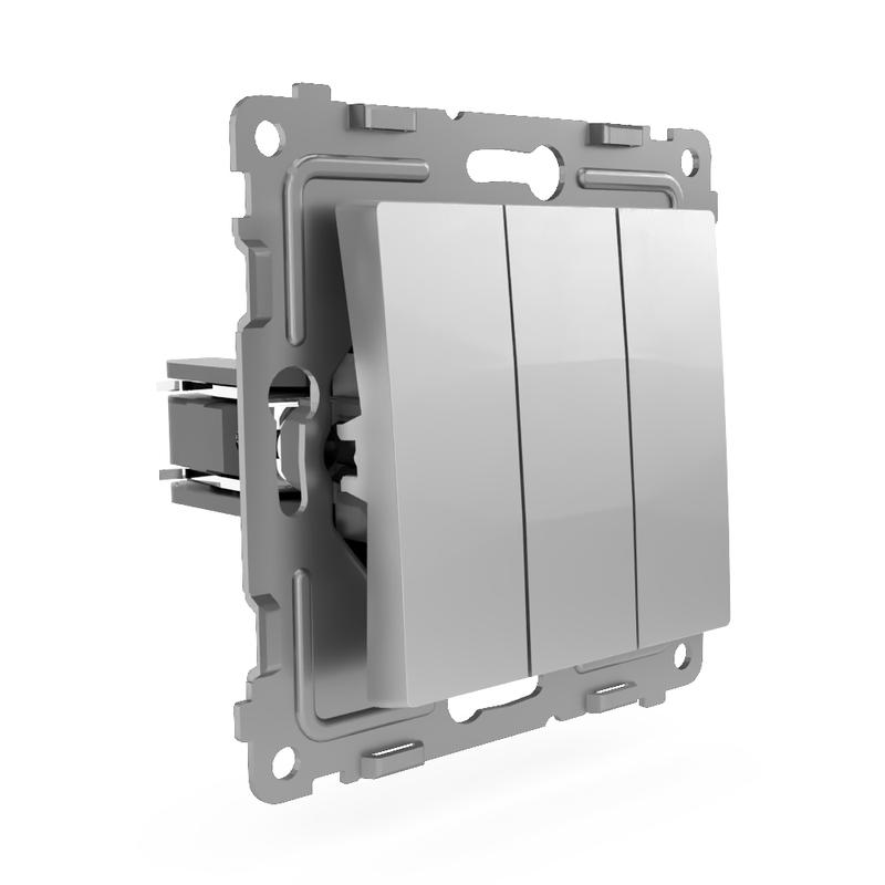 Выключатель 3-кл. СП Pixel 10А IP20 механизм алюм. TOKOV ELECTRIC TKE-PX-V3-C03 в интернет-магазине Рэмкабель