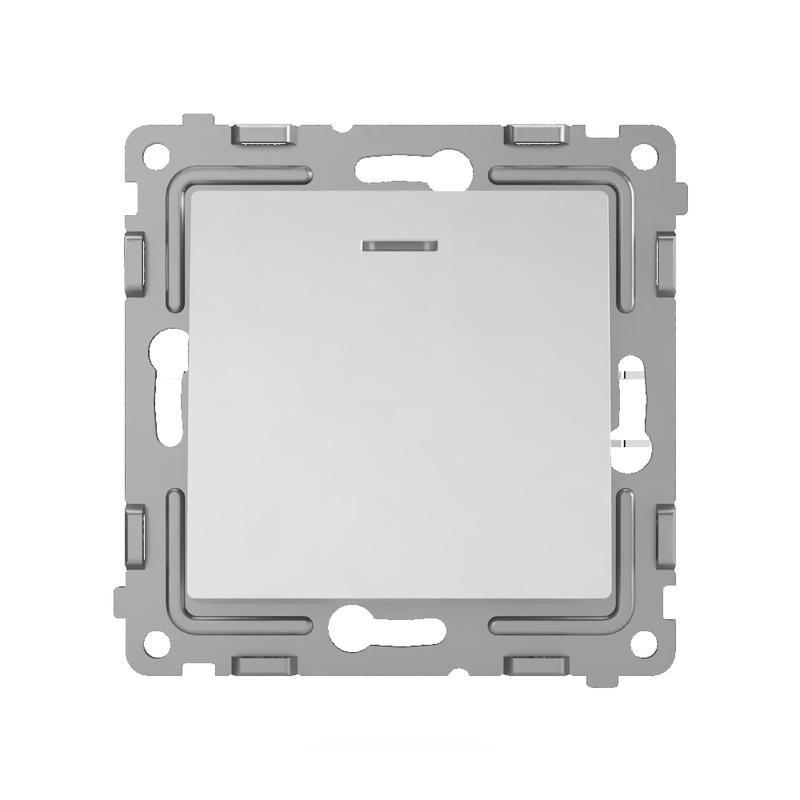 Выключатель 1-кл. СП Pixel 10А IP20 с индикатором механизм алюм. TOKOV ELECTRIC TKE-PX-V1I-C03 в интернет-магазине Рэмкабель