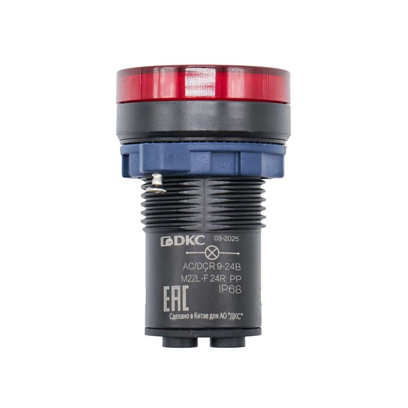 Индикатор сигнальный со встроенным диодом 9-24В красн. DKC M22L-F24RPP в интернет-магазине Рэмкабель