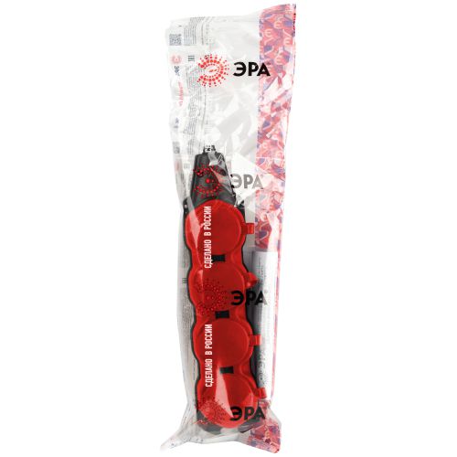 Колодка 4-м с заземл. 16A IP44 KX-4e-RED-IP44 каучук. красн. Эра Б0068456 в интернет-магазине Рэмкабель