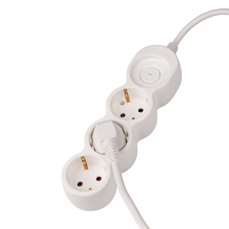 Удлинитель EX-03GS-500 (3х5) заземл. выкл. JazzWay 5065185 в интернет-магазине Рэмкабель
