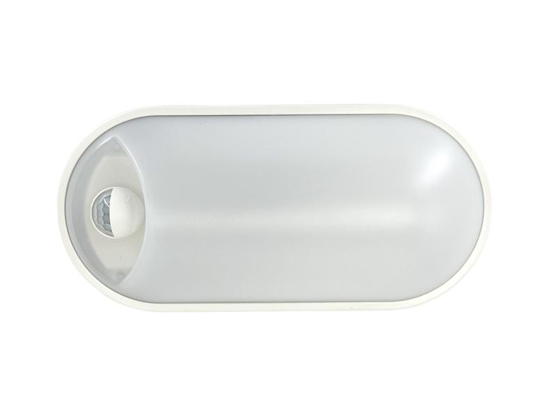 Светильник светодиодный WP 15 C 12W OP 840 W10L22 WH MDM 220х106х60мм 12Вт 4000К IP54 ЖКХ овал. пылевлагозащ. с датчиком движ. бел. Русский Свет 15071524500 в интернет-магазине Рэмкабель