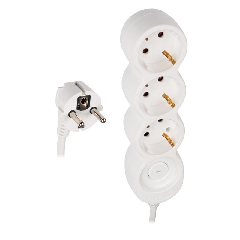 Удлинитель EX-03GS-500 (3х5) заземл. выкл. JazzWay 5065185 в интернет-магазине Рэмкабель