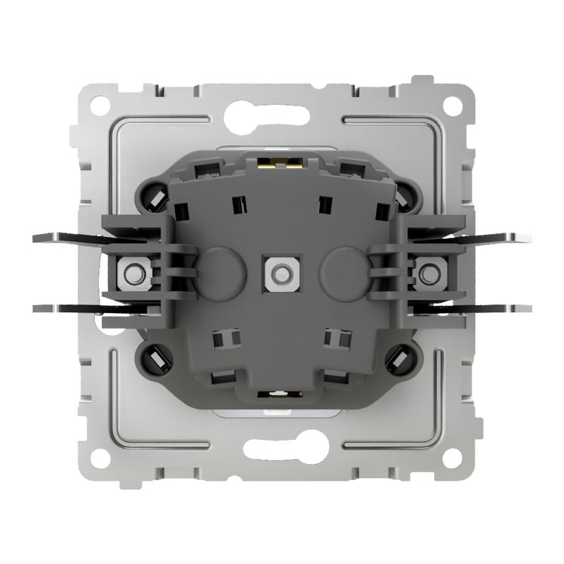 Розетка 1-м СП Pixel 16А IP20 с заземл. механизм перламутр. TOKOV ELECTRIC TKE-PX-R1Z-C04 в интернет-магазине Рэмкабель