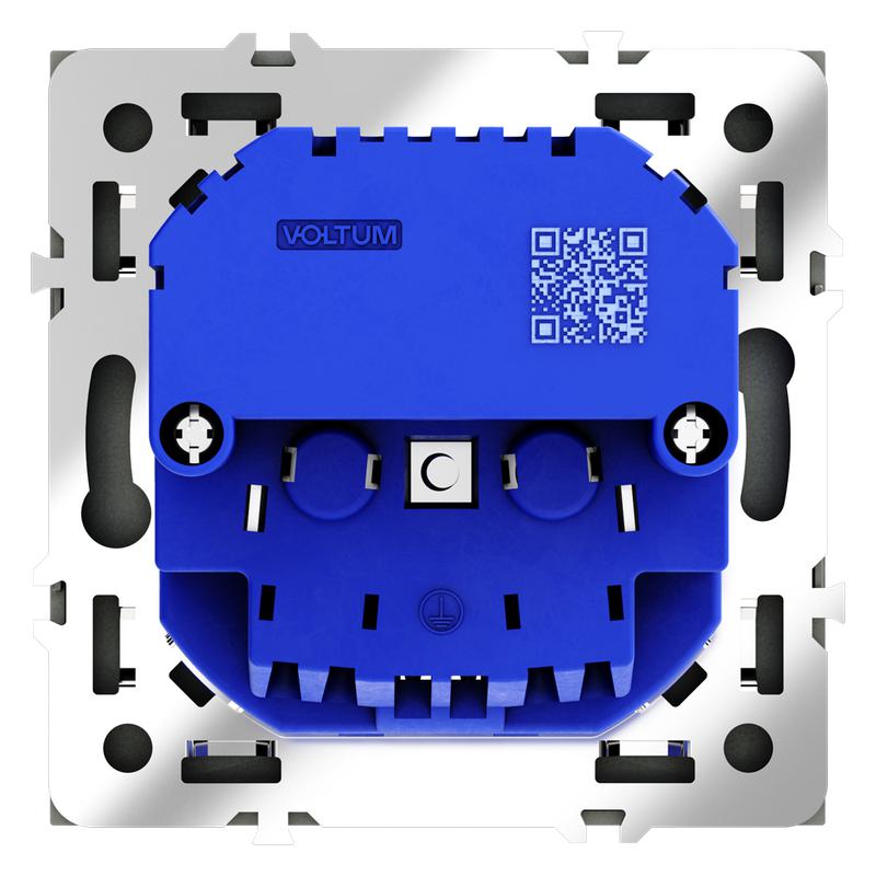 Розетка 1-м СП S70 16А с USB A+A с заземл. защ. шторки механизм черн. матов. Voltum VLS040408 в интернет-магазине Рэмкабель