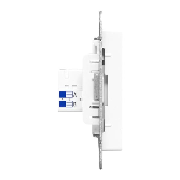 Розетка компьютерная СП Эпика RJ45 кат.5 механизм бел. EKF UP1-SOW-RJ45-5 в интернет-магазине Рэмкабель