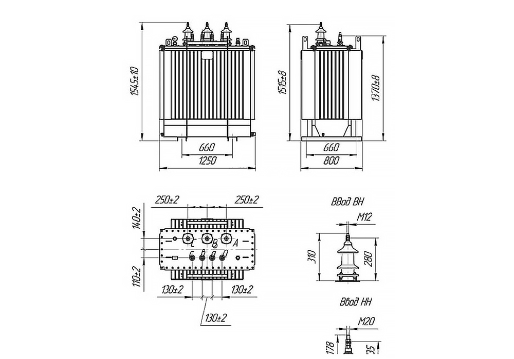 Трансформатор силовой ТМГ-СЭЩ-400/10-12 10.00/0.40 в интернет-магазине Ремкабель
