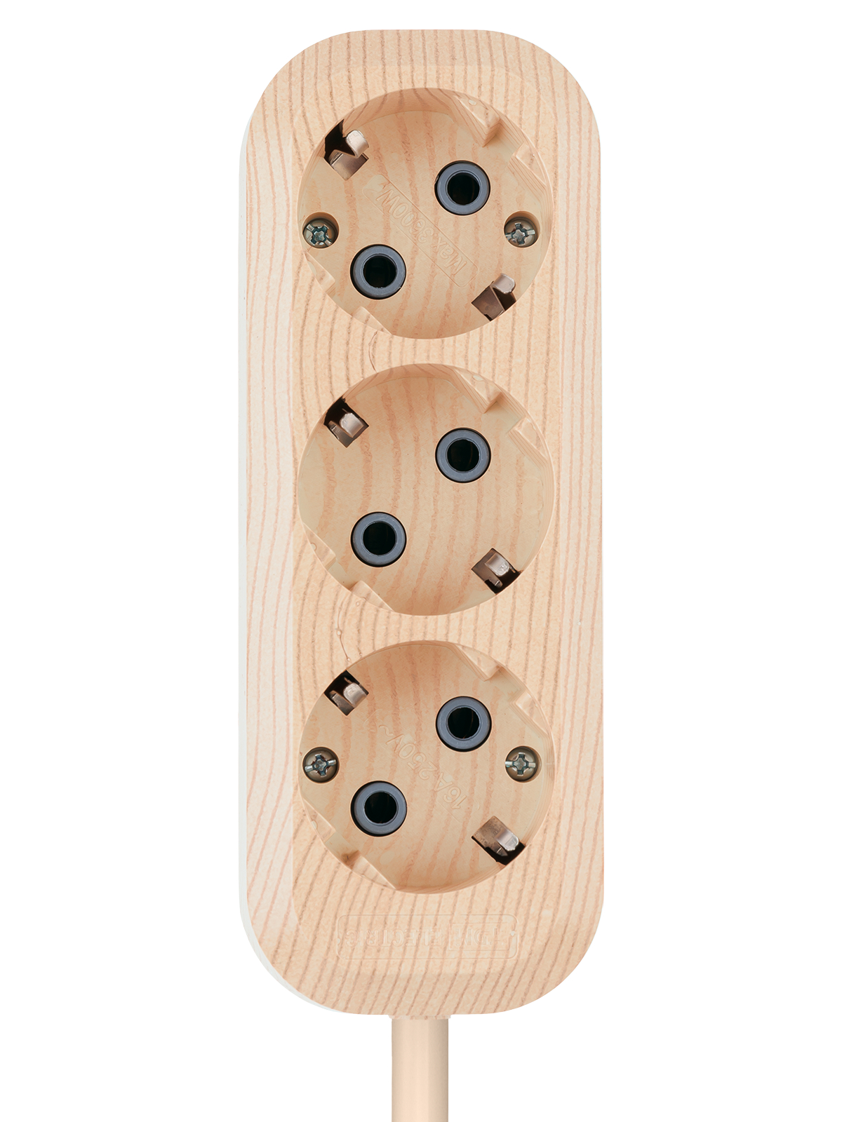 Удлинитель бытовой У03 (3 гнезда, 5 метров, 2П+3, ПВС 3х1мм) 16А/250В TDM SQ1303-2002 в интернет-магазине Ремкабель