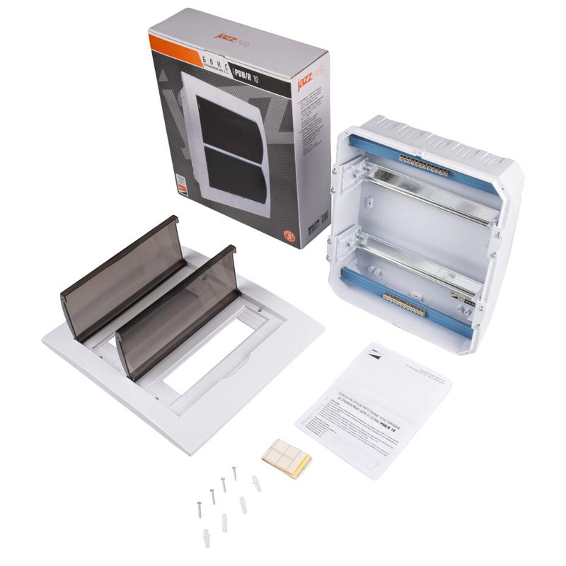 Бокс модульный встраив. PDB/R 1024 WH (ЩРВ-П-24) IP41 пластик. Pro JazzWay 5071773 в интернет-магазине Рэмкабель