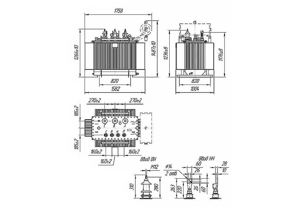 Трансформатор силовой ТМГ-СЭЩ-630/10-11 10.00/0.40 в интернет-магазине Ремкабель
