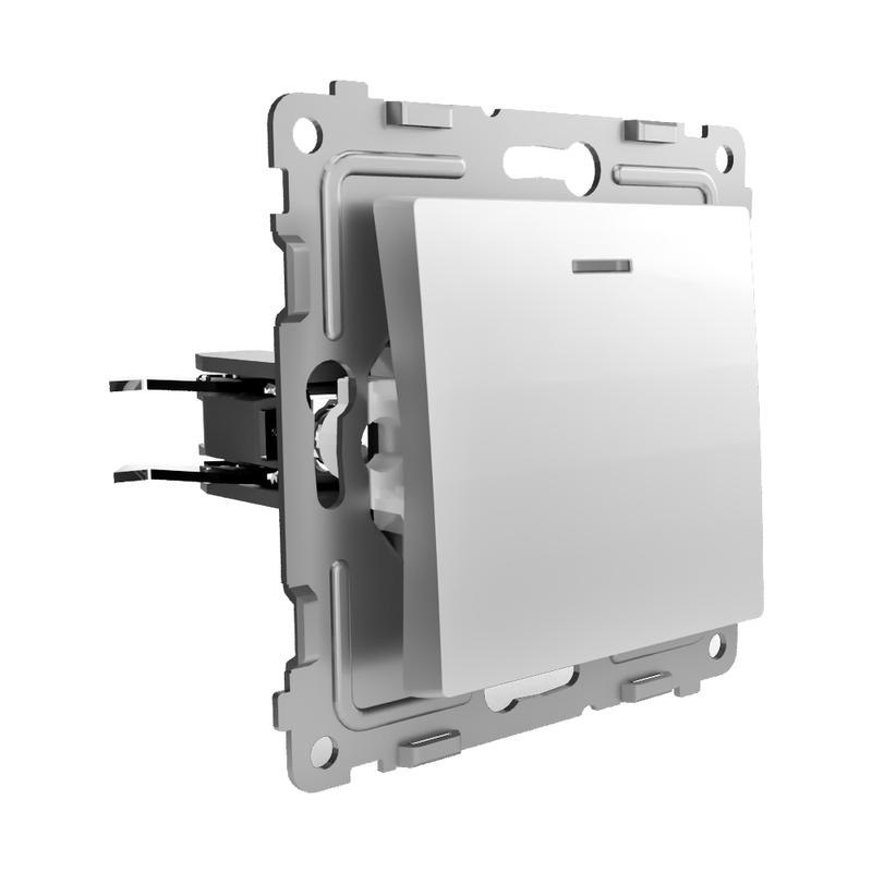 Выключатель 1-кл. СП Pixel 10А IP20 с индикатором механизм алюм. TOKOV ELECTRIC TKE-PX-V1I-C03 в интернет-магазине Рэмкабель
