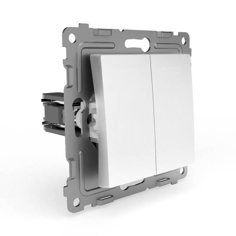 Выключатель 2-кл. СП Pixel 10А IP20 механизм бел. TOKOV ELECTRIC TKE-PX-V2-C01 в интернет-магазине Рэмкабель