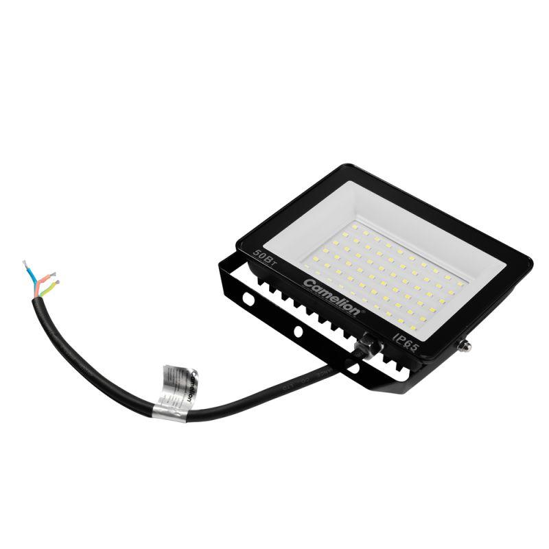 Прожектор светодиодный LFL-5004 C02 LED SMD 50Вт IP65 6500К 5000лм 230В 153х136х30 черн. Camelion 16332 в интернет-магазине Рэмкабель