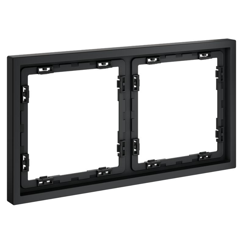 Рамка 2-м S70 пластик. графит Voltum VLS100207 в интернет-магазине Рэмкабель