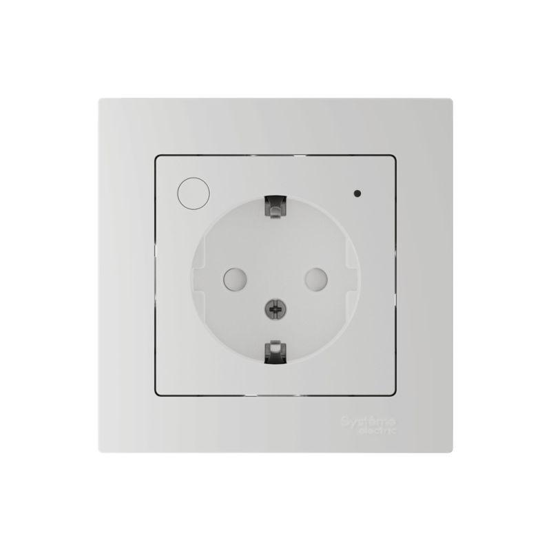 Розетка AtlasDesign Smart 16А L+N с заземл. защ. шторки Zigbee механизм бел. SE ATN000145Z в интернет-магазине Рэмкабель