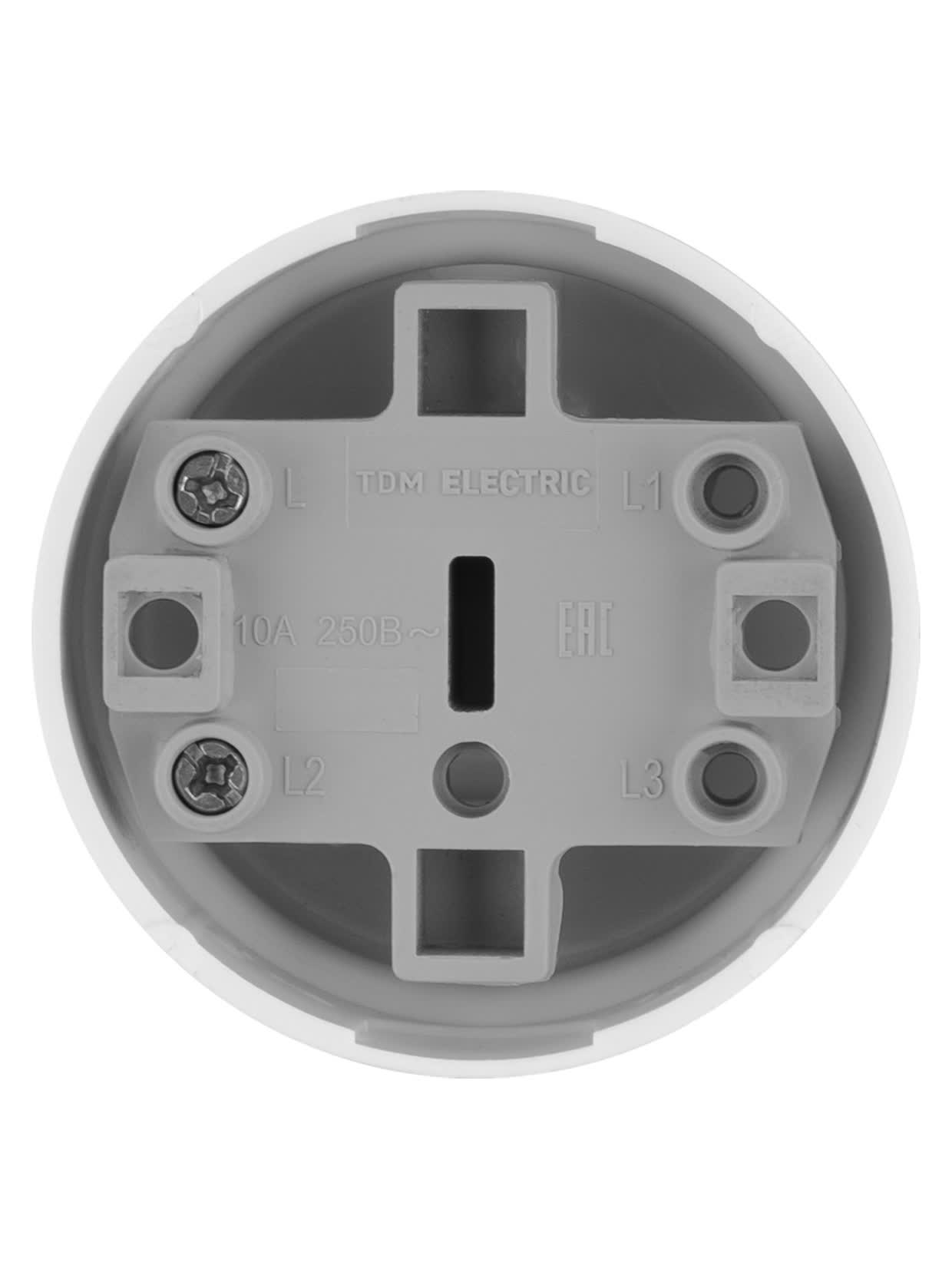 Выключатель 1-кл. открытой установки IP20 10А белый TDM SQ1806-0505 в интернет-магазине Ремкабель