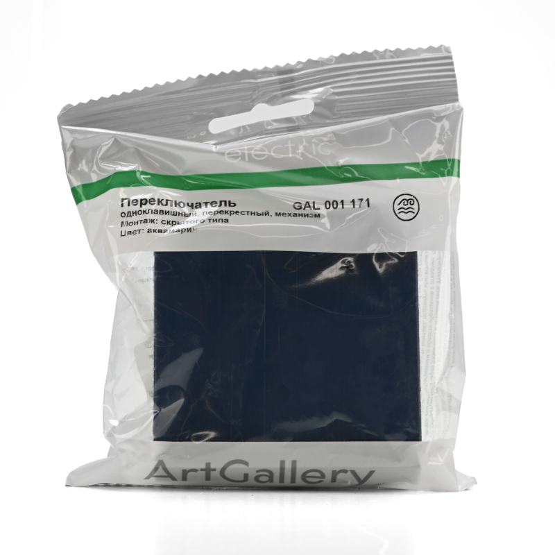 Переключатель перекрестный ArtGallery (сх. 7) 10AX аквамарин SE GAL001171 в интернет-магазине Рэмкабель