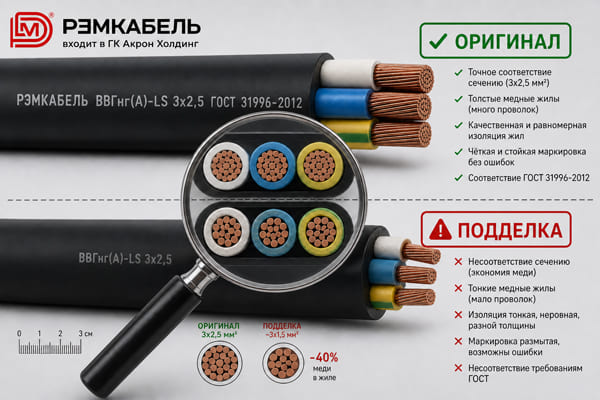 Фальсифицированный кабель: чем опасен, как проверить и кто несет ответственность