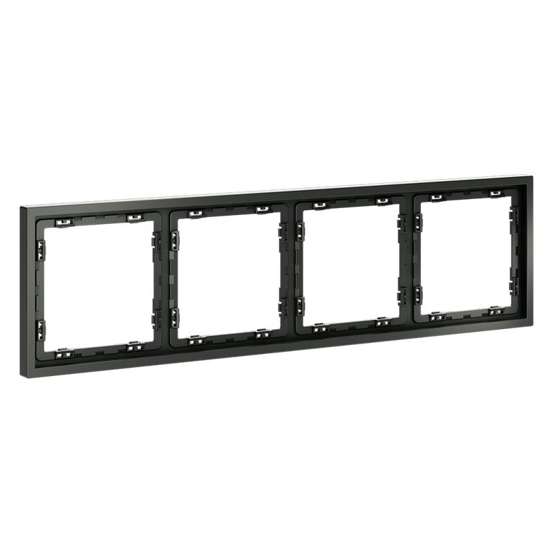 Рамка 4-м S70 пластик. титан Voltum VLS100406 в интернет-магазине Рэмкабель