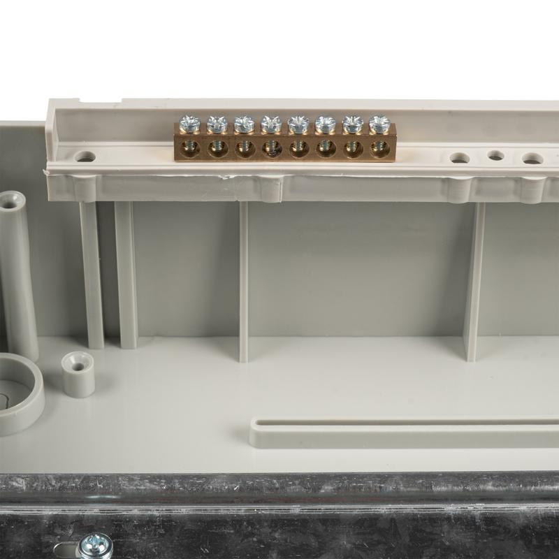 Бокс модульный накладной PDB/W 4015 GR (ЩРН-ПГ-15) IP65 пластик. Pro JazzWay 5072107 в интернет-магазине Рэмкабель