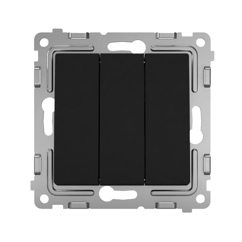 Выключатель 3-кл. СП Pixel 10А IP20 механизм карбон TOKOV ELECTRIC TKE-PX-V3-C14 в интернет-магазине Рэмкабель