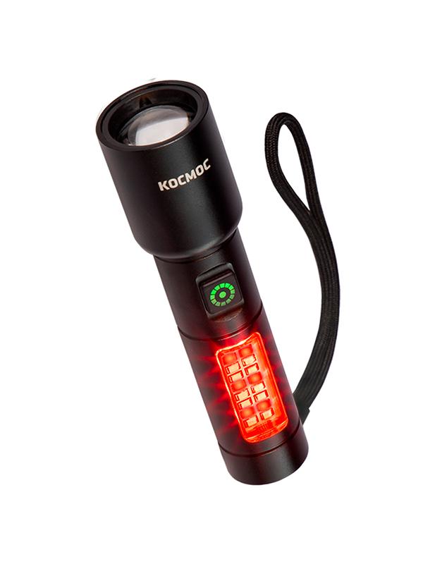 Фонарь ручной аккум. 10Вт LaserLED/широк.cвет/Li-ion 1200мА.ч алюм. КОСМОС KOC134Lit в интернет-магазине Рэмкабель
