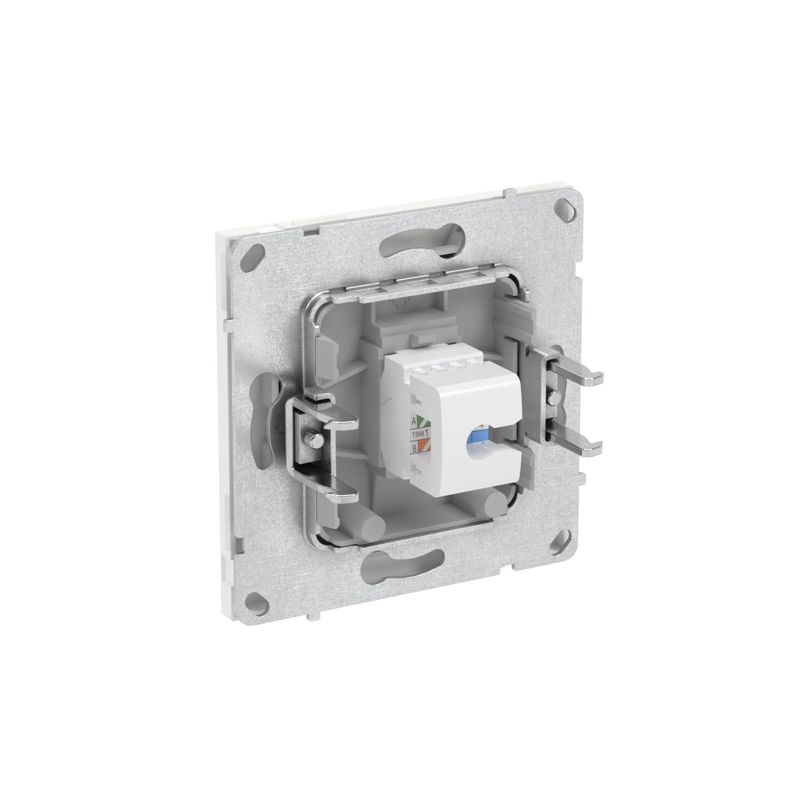 Розетка компьютерная 1-м KANT RJ45 кат.5E без шторки бел. песок DKC 7010663 в интернет-магазине Рэмкабель