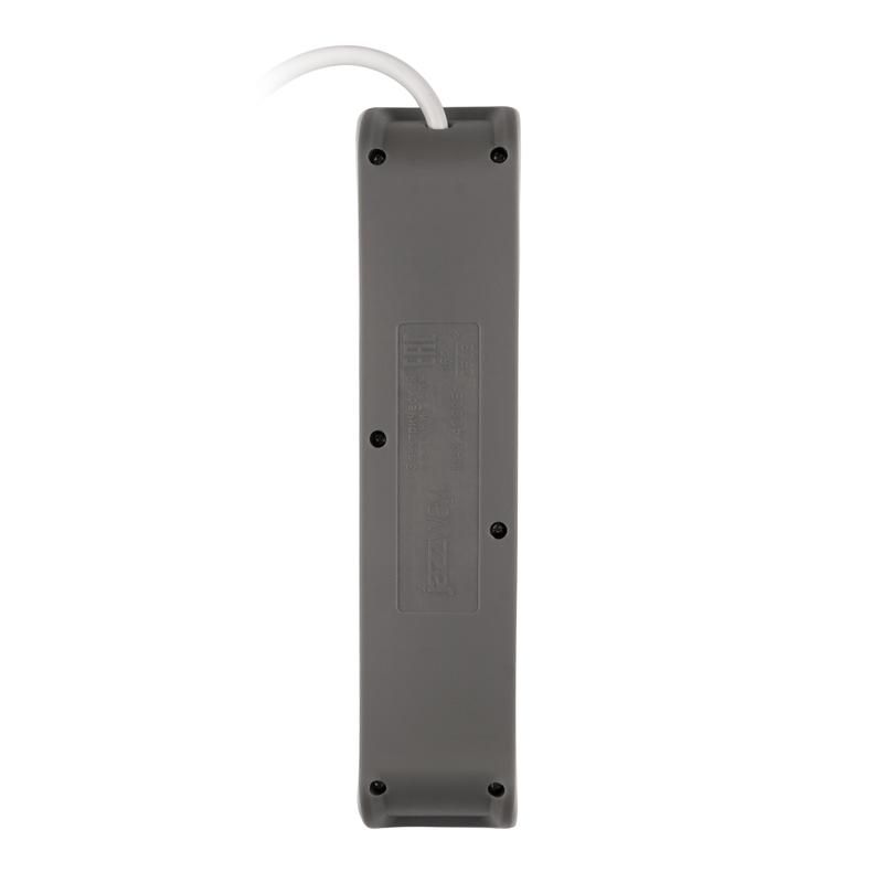 Удлинитель 4х3м с заземл. с выкл. бел. ET-04-300W (4х3.0) JAZZway 5051812 в интернет-магазине Рэмкабель
