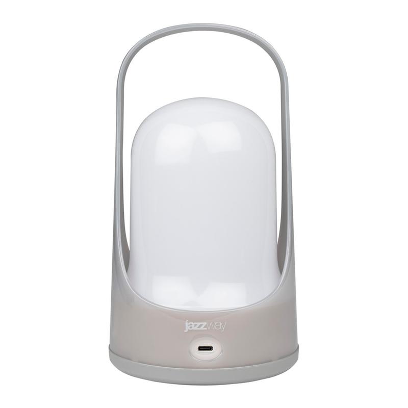 Фонарь светодиодный аккумуляторный кемпинговый Accu5-L60-gy 60SMDх0.5Вт 220/350/650лм 8000-9000К IP20 (Li-ion аккумулятор 3.7В 18650 3600мА.ч) диммер сер. JazzWay 5058323 в интернет-магазине Рэмкабель