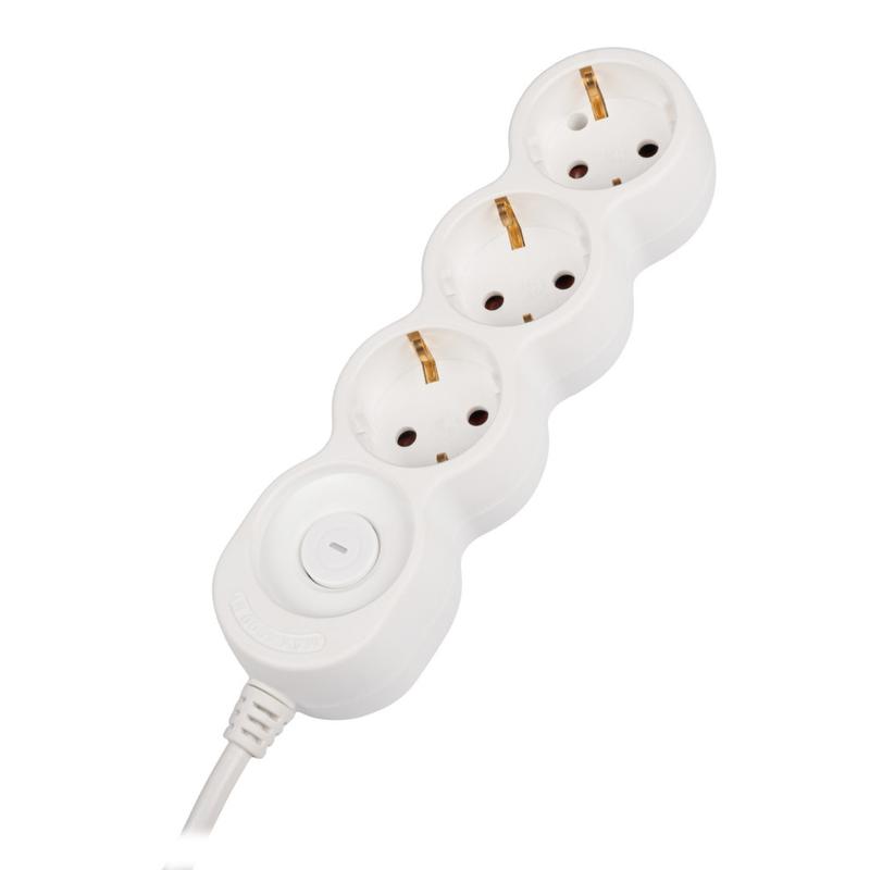 Удлинитель EX-03GS-500 (3х5) заземл. выкл. JazzWay 5065185 в интернет-магазине Рэмкабель