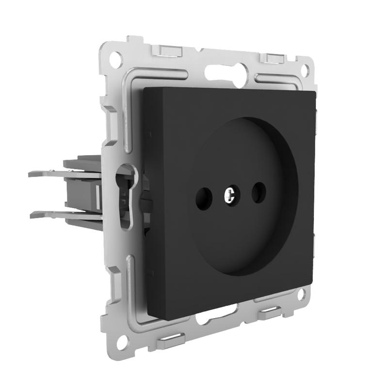 Розетка 1-м СП Pixel 16А IP20 без заземл. механизм карбон TOKOV ELECTRIC TKE-PX-R1-C14 в интернет-магазине Рэмкабель