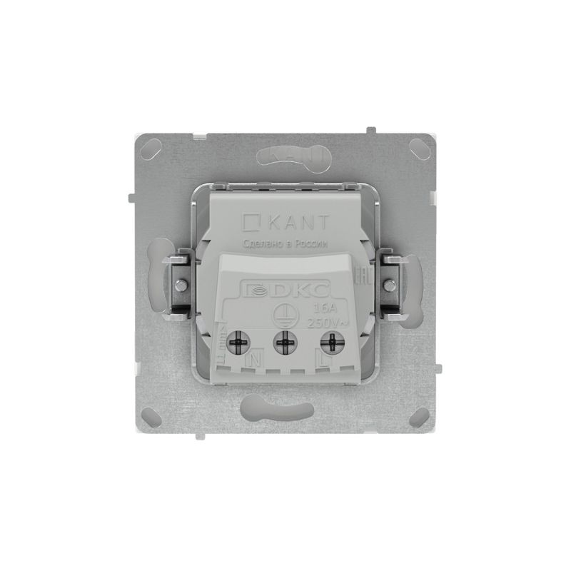 Розетка силовая KANT 2P+E без шторки бел. магнолия DKC 7000033 в интернет-магазине Рэмкабель
