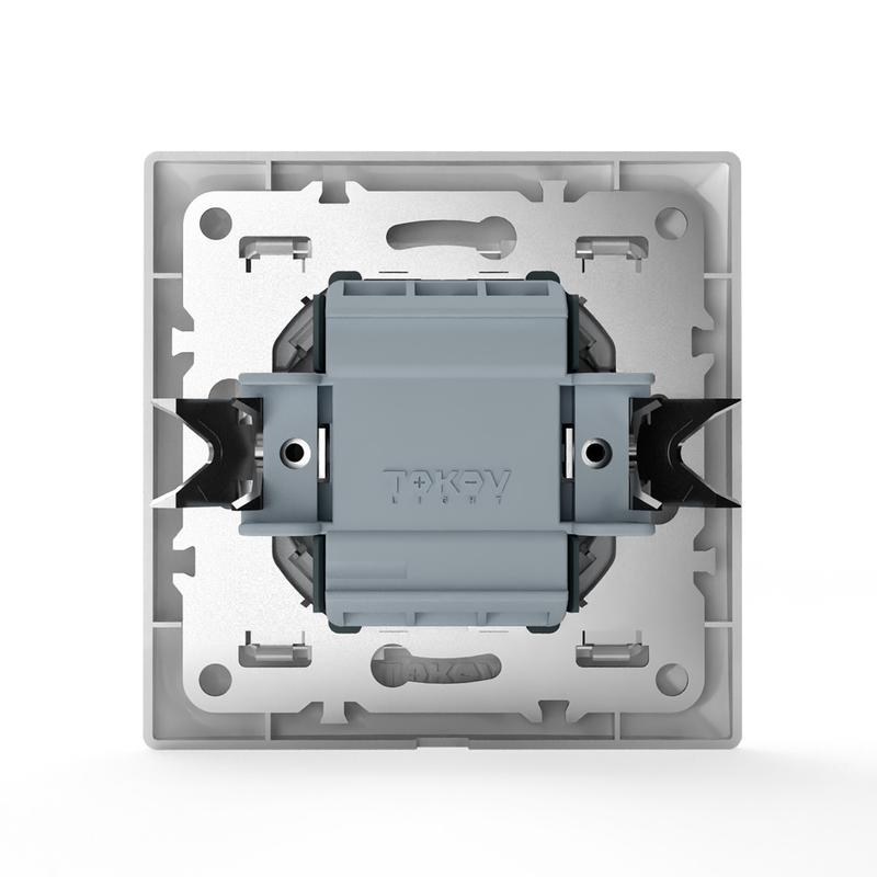 Выключатель 2-кл. СП AVA 10А IP20 в сборе бел. TOKOV ELECTRIC TKL-AV-V2F-C01 в интернет-магазине Рэмкабель