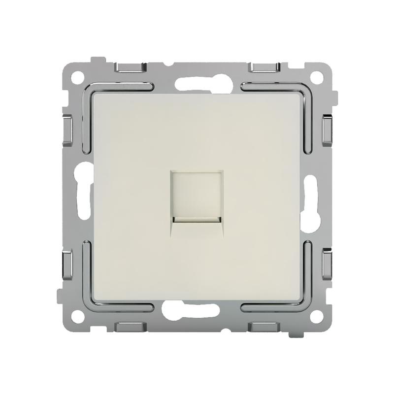 Розетка компьютерная 1-м СП Pixel RJ45 кат.5E механизм беж. TOKOV ELECTRIC TKE-PX-RC1-C02 в интернет-магазине Рэмкабель