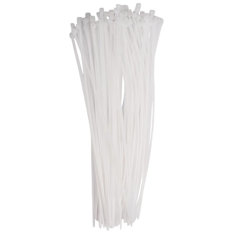 Хомут кабельный (стяжка) PCT 2.5х200-100WH 2.5х200 PA6.6 бел. (уп.100шт) JazzWay 5053618 в интернет-магазине Рэмкабель