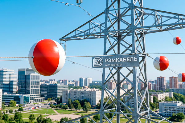 Зачем на проводах ЛЭП висят шары: назначение, цвета, нормативы