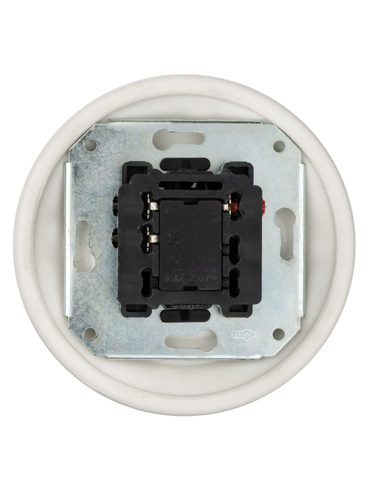 Выключатель скрытой установки фарфоровый поворотный с ручкой (бантик) 10А белый TDM SQ1820-0020 в интернет-магазине Ремкабель