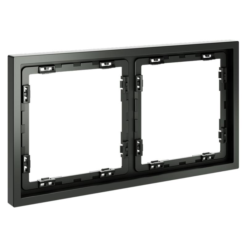 Рамка 2-м S70 пластик. титан Voltum VLS100206 в интернет-магазине Рэмкабель