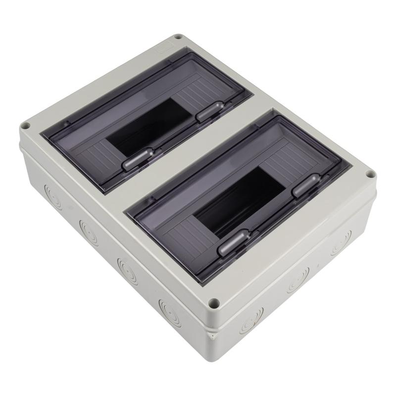 Бокс модульный накладной PDB/W 4024 GR (ЩРН-ПГ-24) IP65 пластик. Pro JazzWay 5072145 в интернет-магазине Рэмкабель