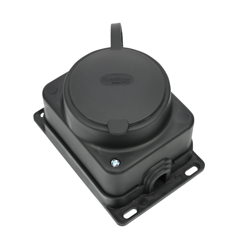 Колодка удлинителя 1-м MultiSet 16А 250В IP44 с заземл. каучук черн. SE MST4003BK в интернет-магазине Рэмкабель