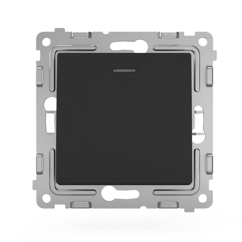 Выключатель 1-кл. СП Pixel 10А IP20 с индикатором механизм карбон TOKOV ELECTRIC TKE-PX-V1I-C14 в интернет-магазине Рэмкабель