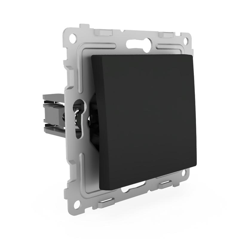 Переключатель проходной 1-кл. СП Pixel 10А IP20 механизм карбон TOKOV ELECTRIC TKE-PX-P1-C14 в интернет-магазине Рэмкабель