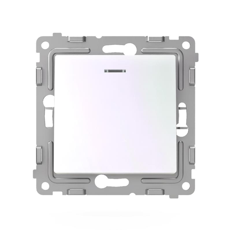 Выключатель 1-кл. СП Pixel 10А IP20 с индикатором механизм перламутр. TOKOV ELECTRIC TKE-PX-V1I-C04 в интернет-магазине Рэмкабель